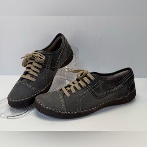 Naturalizer Jolie Charcoal leather comfort Sneakers women’s size 6.5